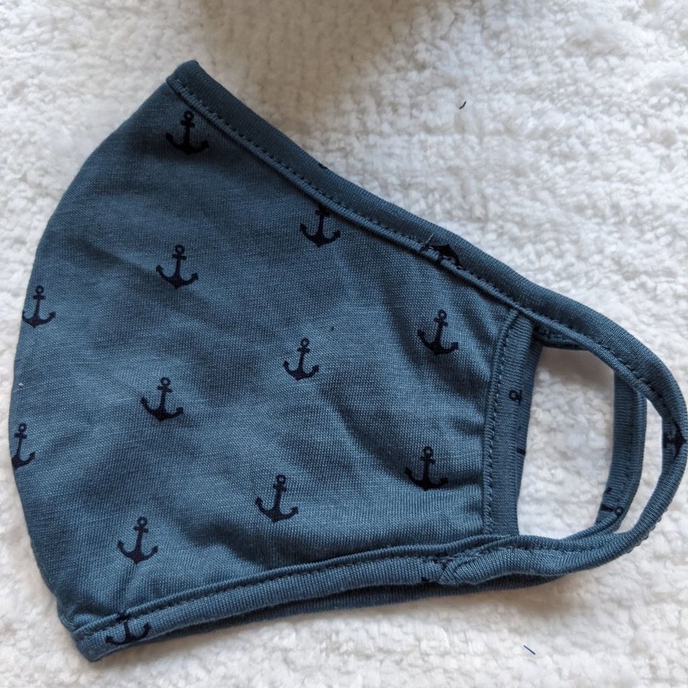 Set 4 Antibacterial Cotton Masks, Anchor design - Picture 5 of 6